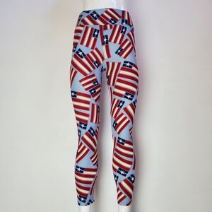 NEW LuLaRoe Light Blue Flag Leggings